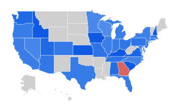 Google Trends - USA by state - Redshift - BigQuery