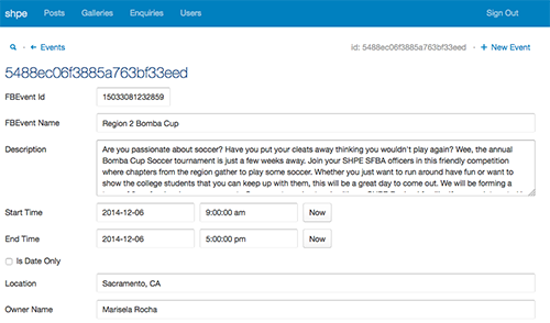 Keystone's admin ui